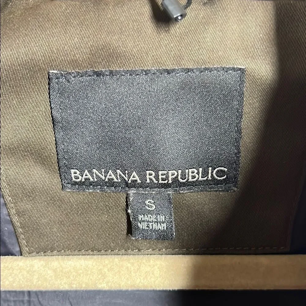 Banana Republic Brown Quilted Vest High Collar